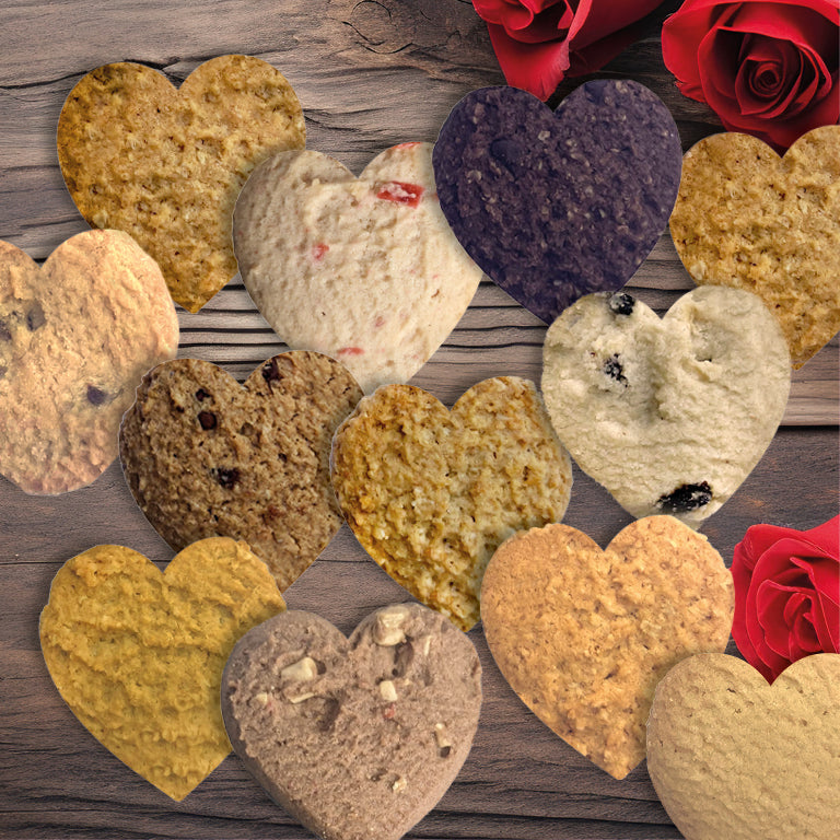 Heart Shaped Biscuits - I Love You