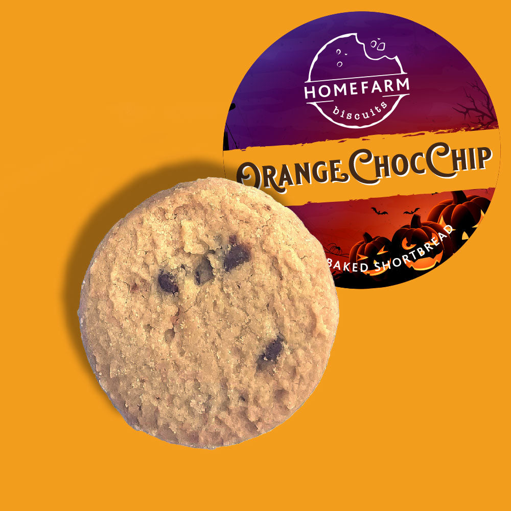 Halloween Orange Chocolate Chip Shortbread