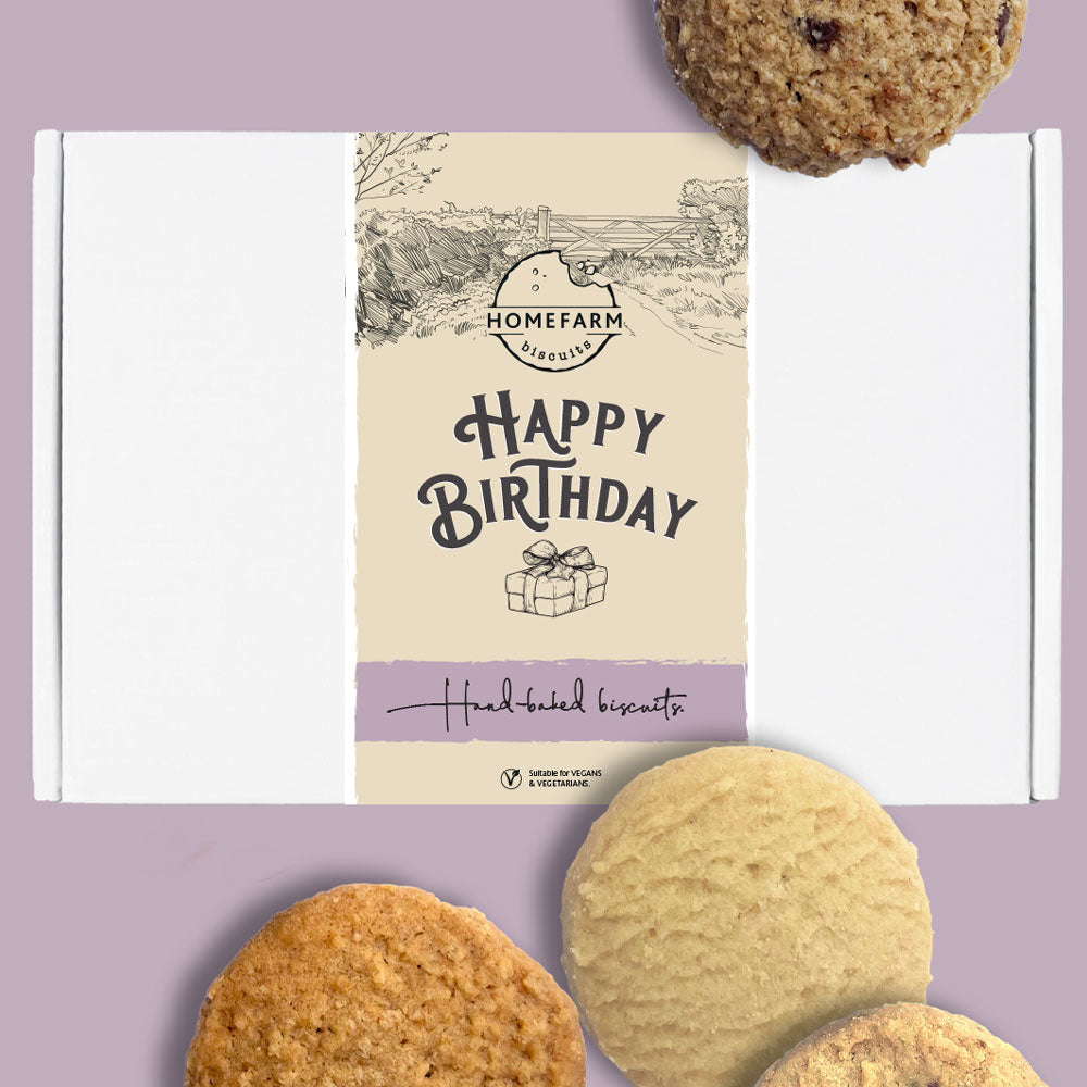 Happy Birthday Assorted Biscuits - Letterbox