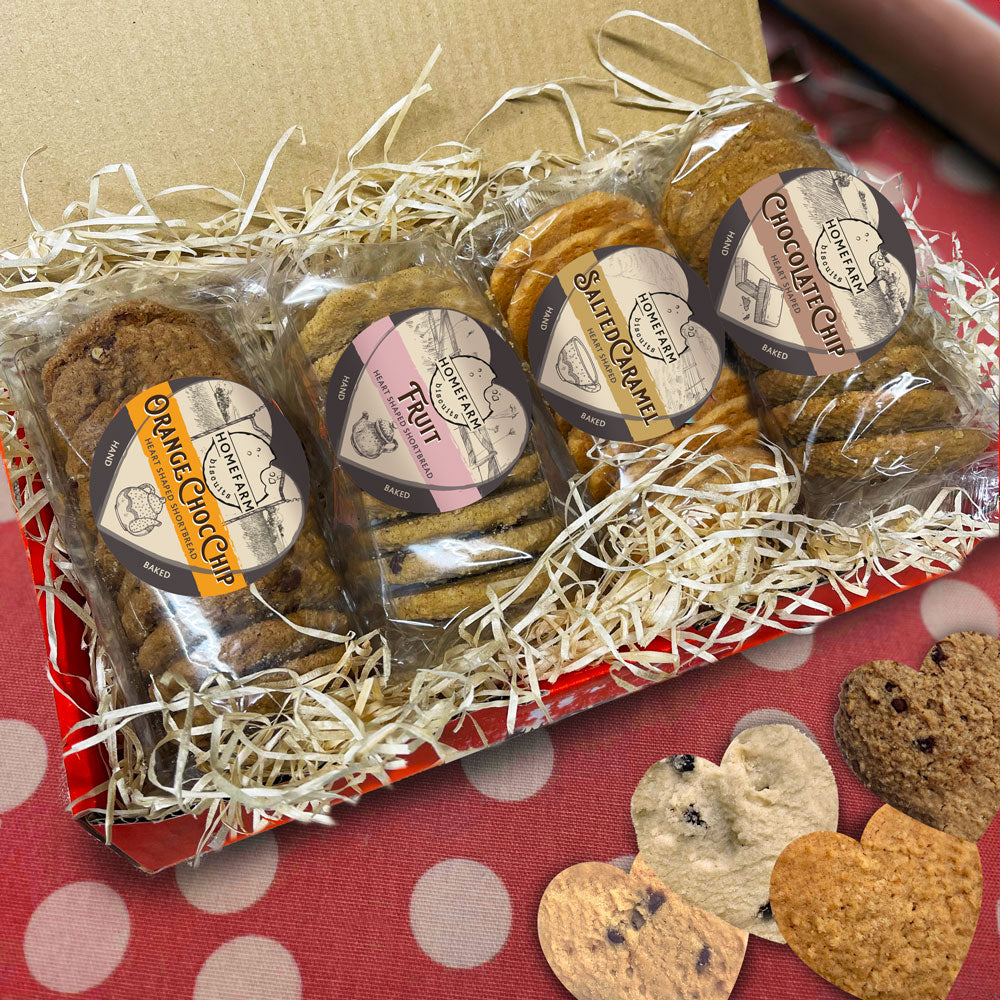 Assorted Heart-Shaped Biscuit Hamper